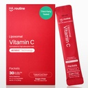 Liposomal Vitamin C Toz, Sugar-Free Flavored Packets for Yetişkinler, 500 mg On-go Immune Support Supplement, Güçlü Antioksi, Enerji ATM- 30x Packets, Tropikal Meyve Flavored Packets