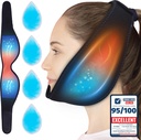 Premium 4 Gel Packs Hank Hot & Cold - Bilge Dişler Için Buz Paketleri Refreezable FaceBoy Head Airflow Jaw Bra Reusable Pack for Sleep TMJ Relief and Pain Management Hediye
