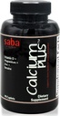 Saba Calcium Plus - Bone Strength - Calcium, Magnesium, Potassium, Vitamin D, Zinc, Betaine - GMO, Soy, Gluten Free Ingredients - Whole Food Supplement for Bone Health, Immune - 90 Caplets