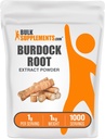 BulkSupplements.com Burdock Root Extract Toz - Burdock Root Supplement, Burdock Root Toz - Herbal Supplement, Gluten Free, 1000 mg per Service, 5kg (11 lbs) (Pack of 5)