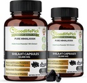 Premium Himalayan Shilajit Capsules from Potent Shilajit Rich in Trace Mineral & Fulvic Acid High Altitude Sourcing.Extracted Traditionally AllNatural NonGMO No Stearate No Rice Flour (Pack of 2)