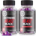 (2 Pack) Extreme Beast Black Gummies - Extreme Beast Black Supplement for Men, A Daily Formula for Peak Performance, Extreme Beast Black Premium Formulation, ExtremeBeast Reviews (120 Gummies)