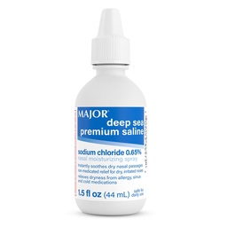 MAJOR Deep Sea Premium Saline, Nasal Moisturizing Spray, 1.5 Fl Oz (1-Pack)