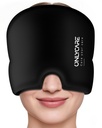 ENCARE Migraine Relief Cap,Soothing Migraine Maske,Upgraded Odorless Gel Buz Kafası, Sıcak ve Soğuk Terapi, FSA-HSA Eable Headache Ice Pack for Ger and Stress (Black)