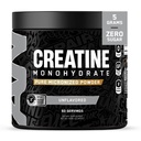 All Black Everything Kretine Monhidrat | 60 Hizmetler | Unflavored | Micronized Amino Asit Toz | Hücre Enerji | Bilişsel Fonksiyonl | Gluten-Free ve Keto Friendly