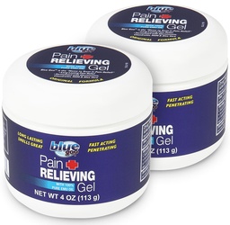 Blue Goo Pain Relieving Gel - Back,Boy, Kas ve Ortak Ağrı için, Hızlı Yol Soğutma ve Soothing Relief ile 100% Pure Emu Oil, 4 oz (2 Pack)