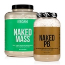 NAKED Soy-Free protein Sche: 8LB Vegan Mass ve 2LB PB