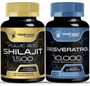 WELLNESS LABSRX Resveratrol Capsules ile Shilajit Pure Himalaya Capsules