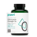 Puori Omega 3 Fish Oil Supplement - Ultra Pure & Burpless Wild Caught Fish Oil with 2000mg Omega 3 Fatty Acids,1250mg EPA & 500mg DHA Supports Heart, Brain & Eye Health - IFOS Certified - 120 Softgels