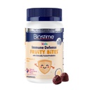 Biostime Kids bağışıklık desteği dişilleri / (Ages 4+) | Vitaminler D&C + çinko & Probiyotikler | Eklenmemiş Sugar |Kids Immune Defense Fruity Bites | Top 9 allergens | 60