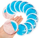 Injuries için küçük Yuvarlak Buz Paketleri, 12 Pack Yumuşak Kozmetik Buz Paketleri Face, Reusable Hot Cold Gel Pack Ağrı Yardımı için 2 balo ile Toplayıcı, Toothaches, Meme Cerrahisi, Bilge Diş Dişler,