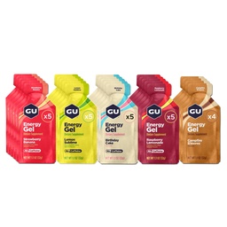 GU Energy Original Sports Nutrition Energy Gels, 24Count, Vegan, Gluten-Free, Kosher ve Dairy-Free On-Go Energy for Any Workout, Assorted Caffeine-Free Flavors Diversity Pack
