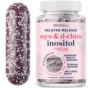 Myo-Inositol & D-Chiro Inositol for Hormone Balance for Women | Microbeadlets to Regulate Menstrual Cycle & Support Ovarian Health | 40:1 Ratio Myo & D Chiro | Non-GMO | 120 Ct (1 Month Supply)