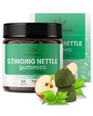 HERBAMAMA Stinging Nettle Gummies - Stinging Nettle Root Extract for Urinary Tract Support for Women & Men - Vegan, Non-GMO Urtica Dioica Supplement - 60 Pectin-Based Apple-Flavored Chews