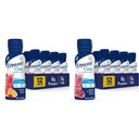 Ensure Clear Nutrition Drink, 0g Fat, 8g Protein, Mixed Fruit & Blueberry Pomegranate Flavors, 10 Fl Oz, Pack of 12