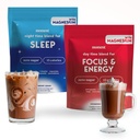 Drink Your Meditation Moment Chocolate Dream & Cacao Adaptogen Mushroom Bundle | Sleep & Energy | 0 Sugar | Hot Chocolate & Coffee Alternative | Reishi, Ashwagandha, Lion's Mane, GABA | 30 Servings