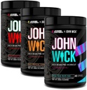 Jacked Factory X John Wick - Wick Mode Pre Workout Toz - Intense Energy, Battle-Ready Focus, Unstoppable Commitment ve Sheer Will - 120 Hizmetler (3-Pack)
