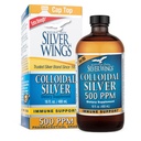 Doğal Pat Silver Wings Colloidal Silver 500ppm (2.500) Immune Support Supplement 16 fl. oz.