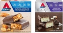 Atkins Caramel Chocolate Peanut Nougat Snack Bar, 5 Count and Chocolate Coconut Bar, 5 Count Sche