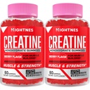 Erkekler ve Kadınlar için Kretan Monohidrat Gummies - Endurance & Focus, Organic, Vegan - 120 Kontin Pre-Workout Gummies with Taurine & Vitamin B6 B12 for maximum Strength, Muscle, Energy, Endurance & Focus, Organic, Vegan - 120 Count