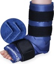 XXL Ankle Foot Ice Pack, Foot Injuries, Full Coverage Ankle Buzu, Gel Buz Paketi Plantar Fasciitis, Achilles Tendonitis, Sprate Ankles ve Heels, Fibular Injury, Blue