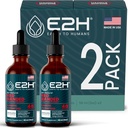 E2H Red Banded Polypore Extract - Mushroom Supplement Formula for Immune Support, Digestive Health, Energy and Natural Immunity Boost (2 Bottles)