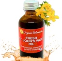 Em’s Herbals Fresh St. John’s Wort Oil - Wild Harvested in USA, Natural Solution for Nerve Discomfort, Skin Eruptions, Wound Care, Scar, and Stretch Marks - Skin, Face, Body, Hair, Massage Oil (2 Oz)