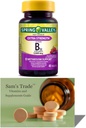 Spring Valley Vitamin B12| Hızlı Dissolve Tabletler Diyetsel Supplement| Vitamin B12 5000 mcg |B Vitaminler |Vitamin B12 Kompleks Kadınlar ve Erkekler için |45 Tabletler / karma Flavor + Sam'in T Vitaminleri