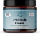 PAWZ Köpekler için Probiyotik Toz - 90 Scoops Steak Flavor - Gut Health ve Digestion - Probiyotiks Supplement Support Immune System & Skin and Coat Health - Tüm Köpekler için Uygun