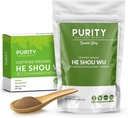 Certified Organic He Shou Wu - Large 5oz Bag of 30:1 Concentrated-Fo-ti - Organic Foti Extract- Fo ti He Shou Wu Organic-Plus Free Bamboo Spoon