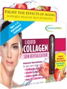 Applied Nutrition Liquid Collagen Skin Revitalization - 10 Liquid Tubes - Collagen, Biotin & Silica - Tropical Strawberry & Kiwi Flavor - 10 Servings