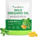 Oil of Oregano with Black Seed Oil,Oil of Oregano Softgels 6000mg Per Serving,2 in 1 Formulated with Black Seed Oil 200mg,Organic Oregano Oil,Gluten Free,Dairy Free,120 Count(1 Pack)