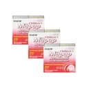 MAJOR Çocuk Haritası Acetaminophen 160 mg Chewable Tabletler - Pain Reliever/Fever Solution - aspirin Free - Ibuprofen Free - For Ages 2 to 11-24 Count (3 Pack)
