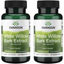 Swanson En Güçlü Beyaz Willow Bark Ekstraksiyon-Promotes Ortak Destek & Kas Relief-Standartized to 25% Salicin-Doal Supplement with No Stomach Irritation (60 Veggie Caps, 500 mg Her) 2 Pack