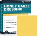 Manuka Honey Gauze Yara 2'yi Giyiyor" x 2",10 Pack Manuka Honey Yara Bakım Pads, Medical Grade Honey Bandages for Yara Bakımı, Honey Patch for Faster Healing from Burns,Abrasions,Cuts and Scalds