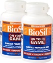 Oyununuzda Biosil - 60 Veggie Capsules, 2 Paket - Patentli ch-OSA Kompleksi - Ortak Ağrı Yardımı için Collagen Production, Flexability & Range of Motion - GMO Free - 60 Günlük Supply