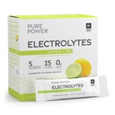 Dr. Mercola Pure Power Electrolytes - Destekler Hydration & Muscle Function - Magnezyum & P Properties - 0 g Sugar per Service - Lemon Lime - 30 Packets