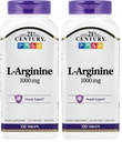 21. Yüzyıl L-Arginine 1000 mg, maksimum 100 ea (Pack of 2)