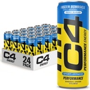 C4 Energy Drink 12oz (Pack of 24) - Frozen Bombsicle - Sugar Free Pre Workout Performance Drink with No Artificial Colors or Dyes