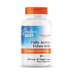 Doktorlar Quatrefolic, Supports Fetal Health, Non-GMO, Gluten Free, Vegan 60 Veggie Caps