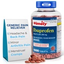TIME-CAP LABS, INC. Zamanlı Ibuprofen 200 mg 1000 Tabletler - Ağrı Yardım Tabletleri ve Ateşi - Baş Ağrısı, Erkeklerintrual Pain, Tooth Aches, Muscular, Arthritis Pain & Body Aches