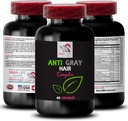 Anti gray hair pills - ANTI GRAY HAIR COMPLEX - Color vitality, Gray hair care, Fresh tone, Vibrant color, Anti gray hair supplement, Hair shade control, Youthful look 1 Bottle 60 Capsules