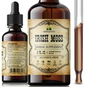 İrlandalı Sea Moss Raw Organic Drops – Doğal İrlandalı Deniz Moss seninroid Desteği, Digestion & Energy – Sıvı Diyet Supplement – Vegan, Non-GMO – 2oz Şişe