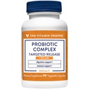 The Vitamin Shoppe Probiotics 4 Billion CFU - Digestive Health, Gut Flora Balance & Immune System Support (90 Vegetable Capsules)