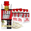 Lean Body Ready-to-Drink Vanilla protein Shake, 40g protein, Whey Mix, 0 Sugar, Gluten Free, 22 Vitamins & Minerals, 17 Fl Oz ( 12 paketi) LABRADA