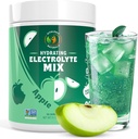 Electrolyte Powder – Zero Sugar Crisp Apple Hydration Mix | 90 Servings | Keto, Vegan, Gluten-Free | Natural Electrolytes for Muscle Recovery, Energy & Cramp Support | for Women, Runners, Athletes