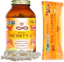 Sche, 1 Vitamin Şişe C Capsules (30 Hizmetler), 1 Box VIT C Snack Bars (12 Pack)