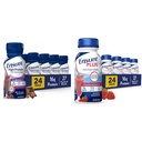 Yüksek protein Süt Çikolatası Beslenme Fiber, 24 Pack & Plus Strawberry Beslenme Shake, Meal Change Shake, 24 Pack