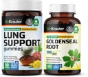 BIO KRAUTER Lung Destek 60 Gummies & Goldenseal 100 Capsules