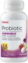 GNC Probiyotik Chewable with 1.5 Milyar CFUs - Vanilla Berry, 100 Tablet, Daily Probiyotik Destek